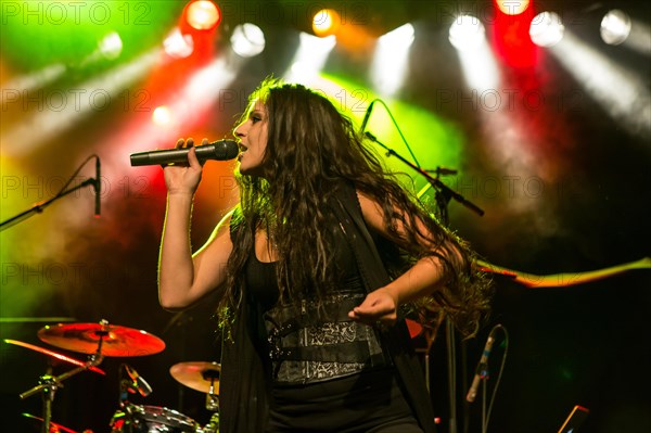 The Austrian Symphonic-Metal-Band Serenity with singer Georg Neuhauser and singer Natascha Koch live in the Schuur Lucerne