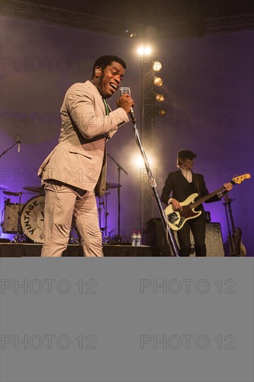 The US-American Rhythm and Blues Band Vintage Trouble live at the Blue Balls Festival Lucerne