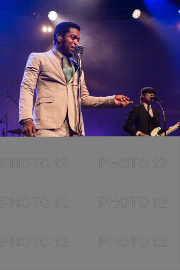 The US-American Rhythm and Blues Band Vintage Trouble live at the Blue Balls Festival Lucerne
