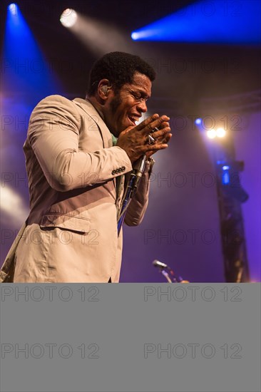 The US-American Rhythm and Blues Band Vintage Trouble live at the Blue Balls Festival Lucerne