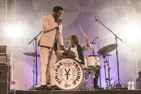 The US-American Rhythm and Blues Band Vintage Trouble live at the Blue Balls Festival Lucerne