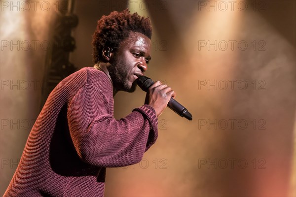 The British soul singer Kwabs live at the Blue Balls Festival Lucerne