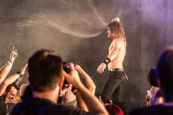 The Australian hard rock band Airbourne live at the Blue Balls Festival Lucerne