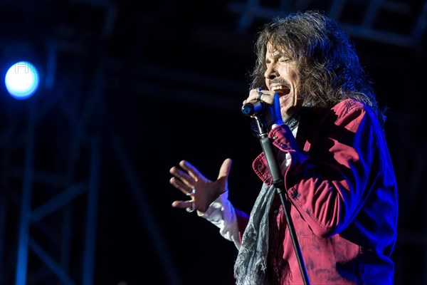 The British-American rock band Foreigner with singer Kelly Hansen live at the Magic Night at the Heitere Zofingen