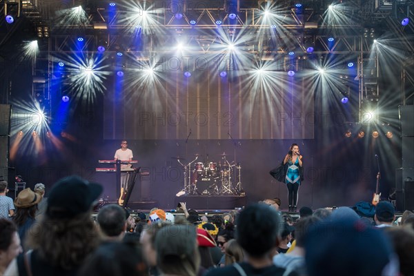 English pop and R&B singer Ella Eyre live at the 26th Heitere Open Air in Zofingen
