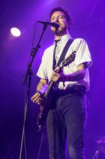 The British musician Frank Turner & The Sleeping Souls live at the 27th Heitere Open Air in Zofingen