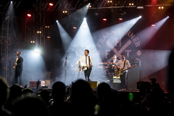 The British musician Frank Turner & The Sleeping Souls live at the 27th Heitere Open Air in Zofingen