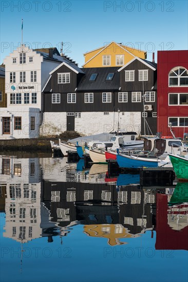 Colorful boats in the harbor