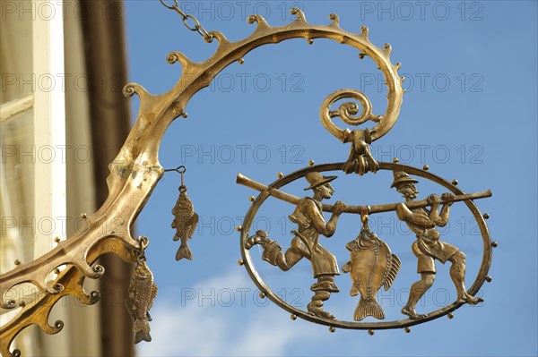 Traditional Hungarian shop sign