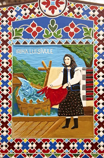 Tombstone of a washer women