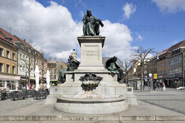 Friedrich Ruckert monument on the market square