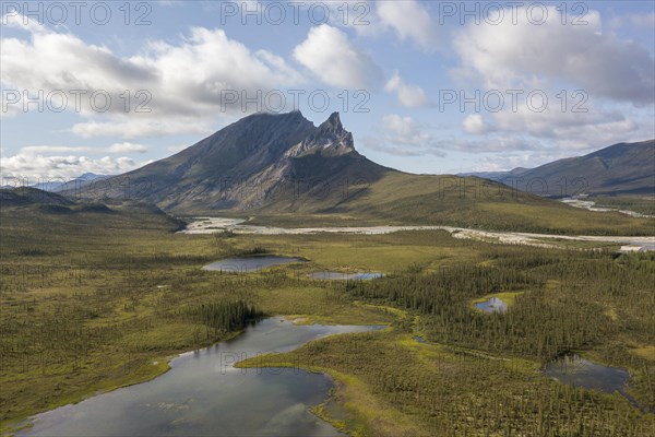 Mount Sukakpak and tundral landscape