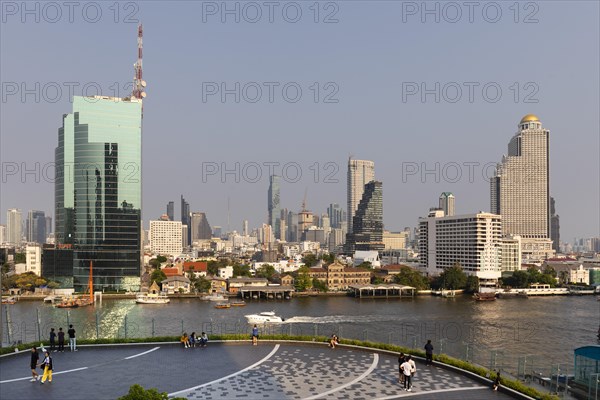 Panoramic view from terrace of Icon Siam