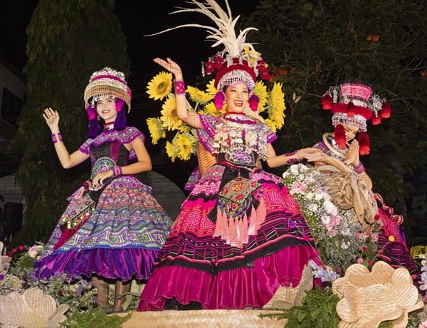 Kathoey at the Tiffany-Festival on a float
