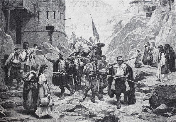 Soldiers come home from a patrol or raid
