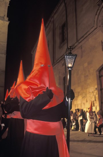 Penitents on Holy Week procession