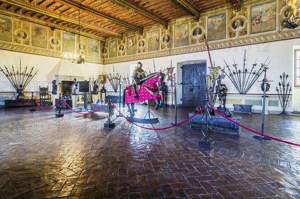 Knight's armor and weapons
