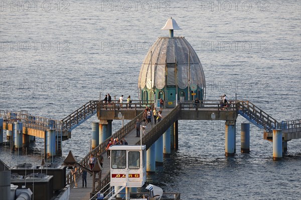 Diving bell at the sea bridge Sellin