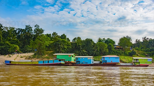 Houseboats on the Mekong