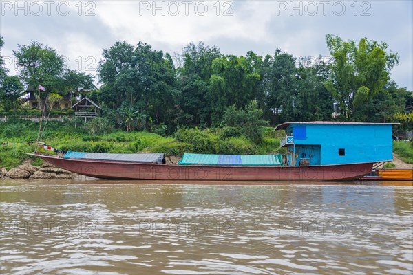 Houseboat on the Mekong