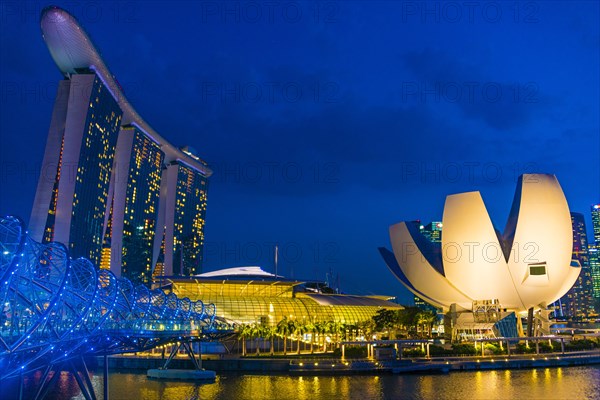 Marina Bay Sands hotel and ArtScience Museum