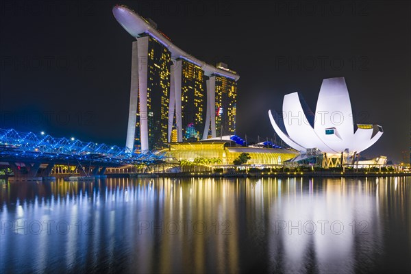 Marina Bay Sands hotel and ArtScience Museum