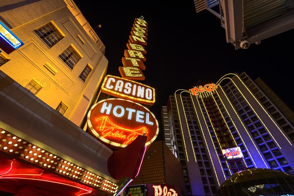 Neon neon sign of the Golden Gate Casino Hotel