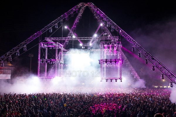Crowd at Laser Show