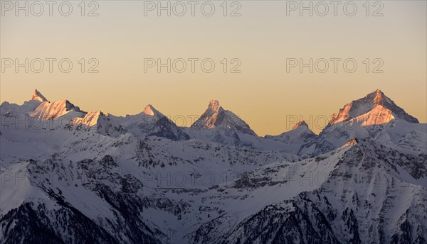 Alpine panorama with Rothorn