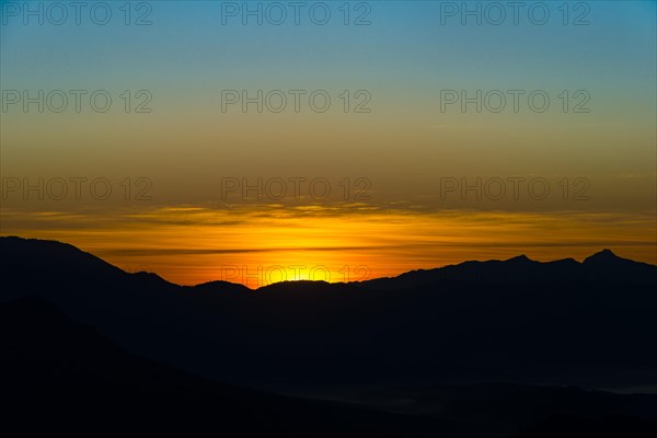 Sunrise over mountains