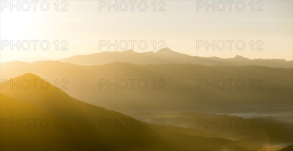 Karst mountains at sunrise