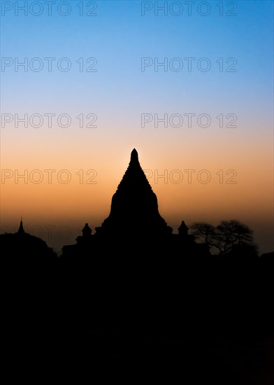 Pagoda in backlight