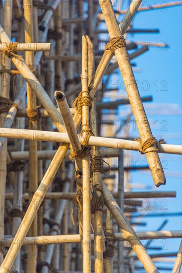 Bamboo scaffolding