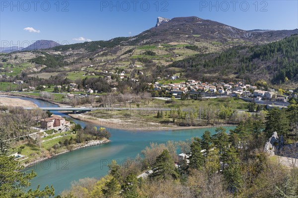 The whitewater river Buech flows into the Durance as right tributary