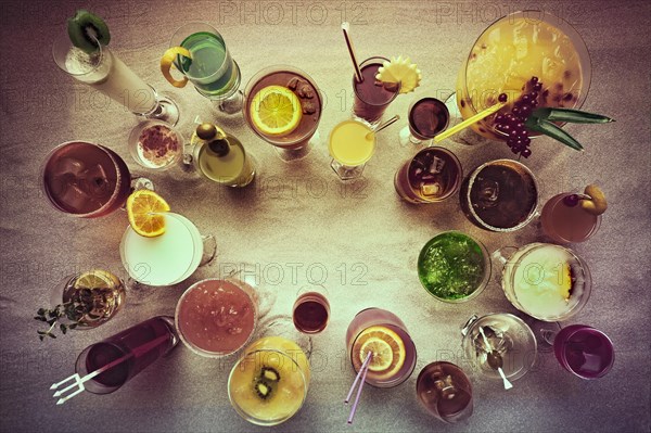 Various long drinks