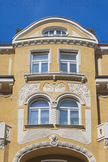 Oriel on facade