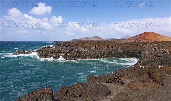 Rocky coast of Los Hervideros