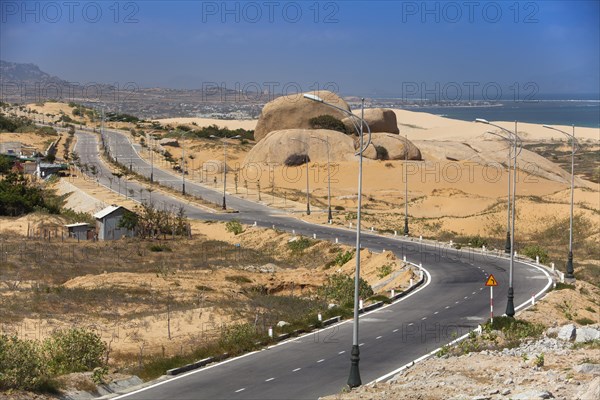Lonely coastal road