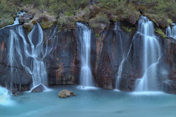 Hraunfossar Waterfall