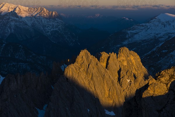 Grubeisen peak in morning light