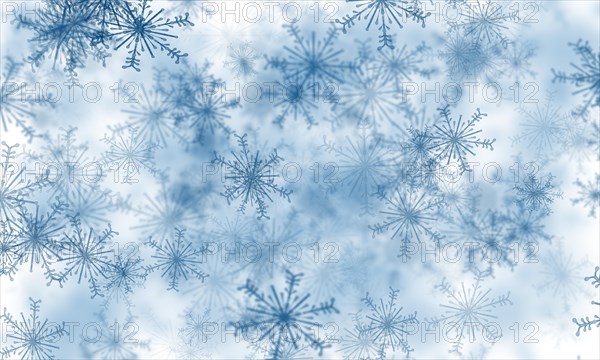 Blue ice crystals