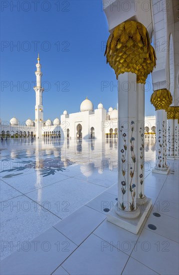 Courtyard of the Sheikh Zayed Mosque