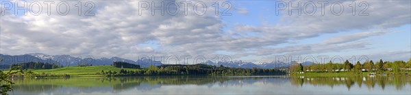 Panorama of the dam crest of the Lech dam