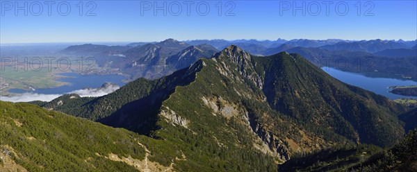 Panoramic view from Heimgarten to Herzogstand