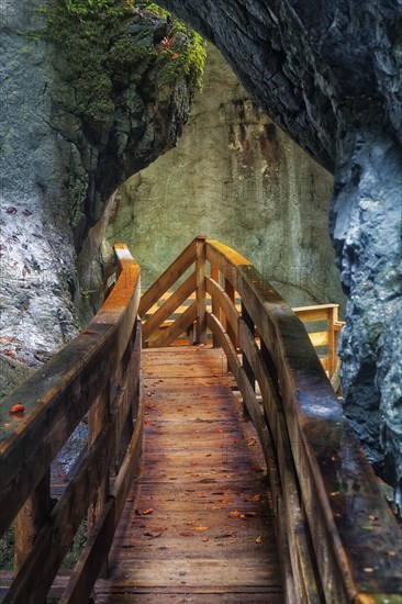 Boardwalk in the Seisenberg Gorge