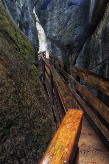 Boardwalk in the Seisenberg Gorge