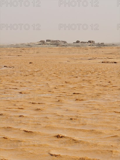 Mud lake formed after heavy rains