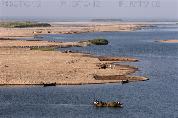 Riverbank of Irrawaddy or Ayeyarwaddy