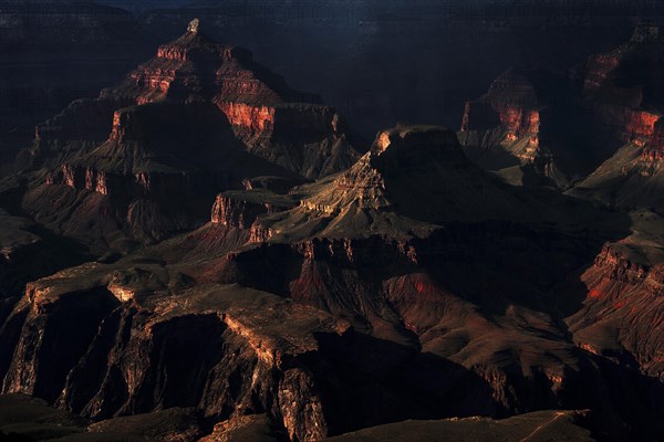 Rock formations in the evening light