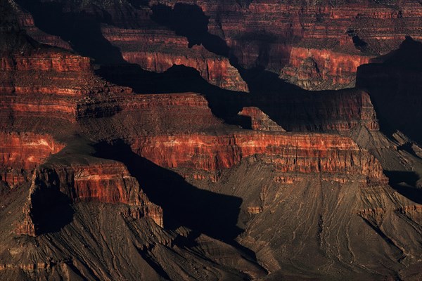 Rock formations in the evening light